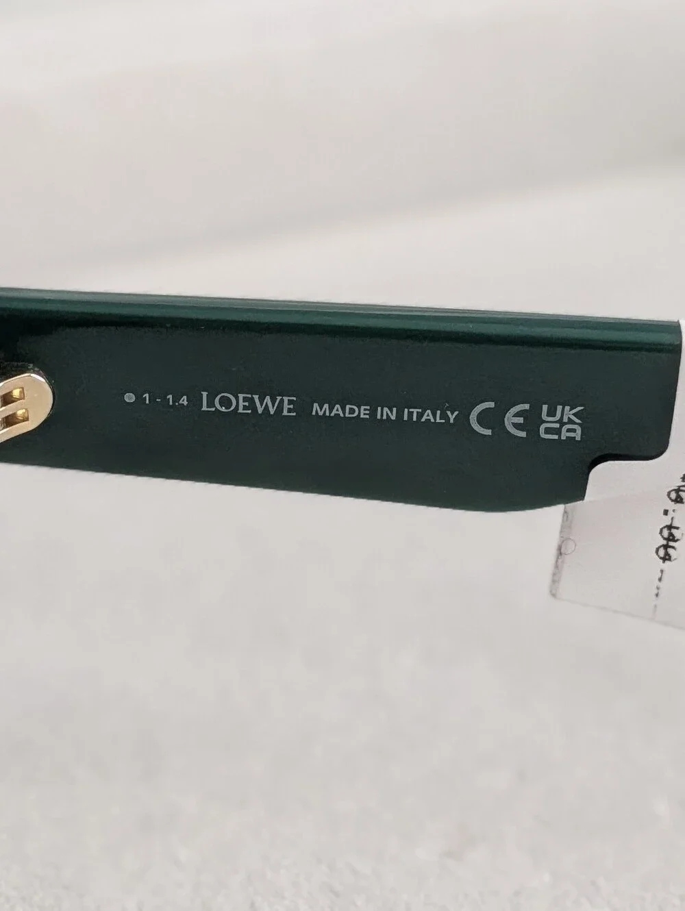 Loewe LW4114IS Crystal Embellished Green Sunglasses 96A Emerald Green Italy